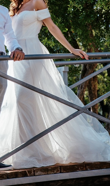 Haljina/vjenčanica 1 obučena