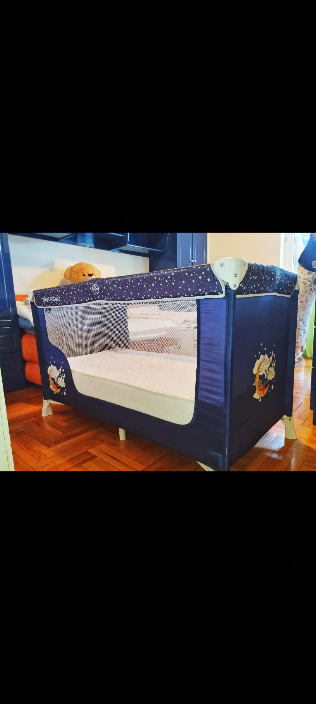 Očuvani krevetac sa dušekom