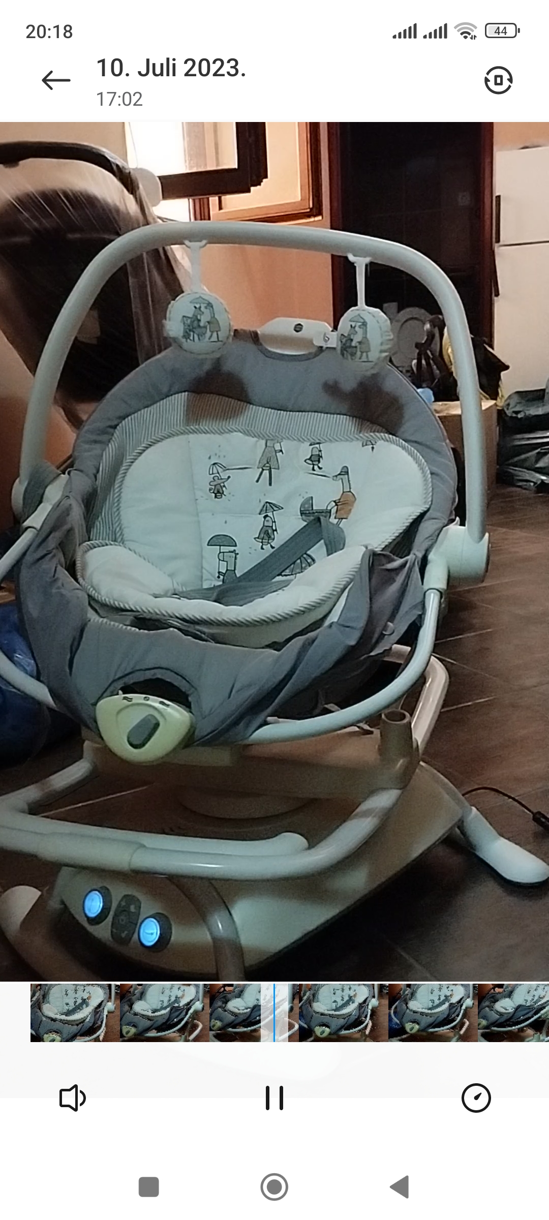 Jaje za bebu, ljuljanje