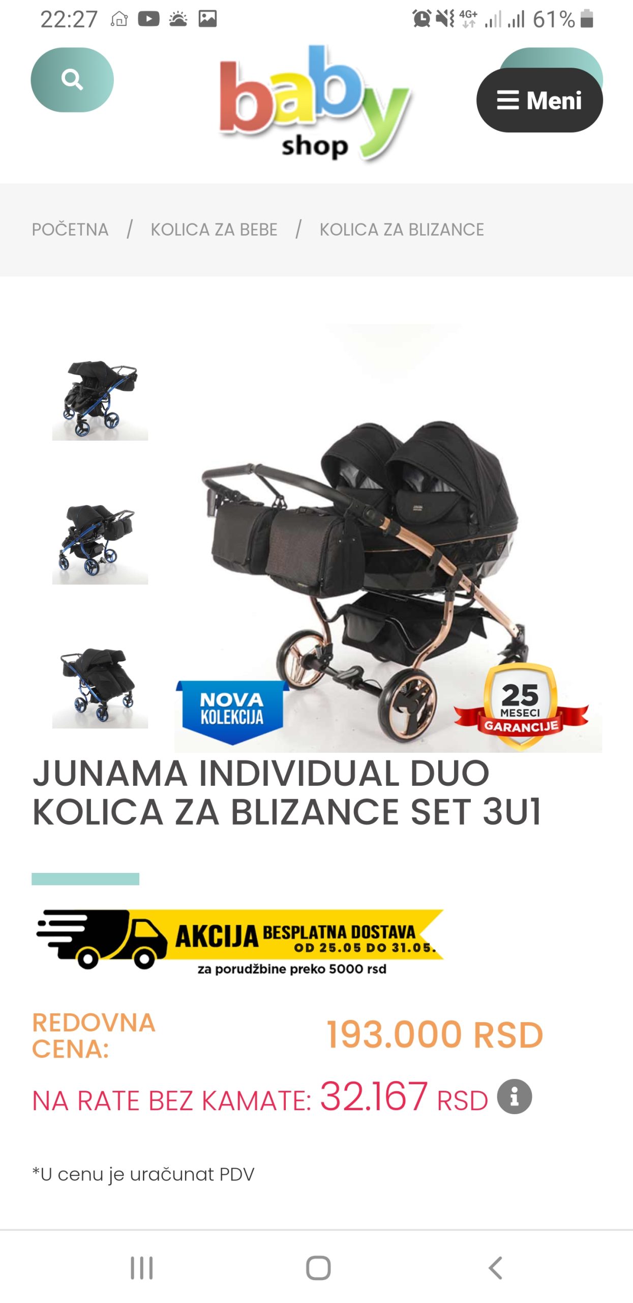 Koloca za BLIZANCE