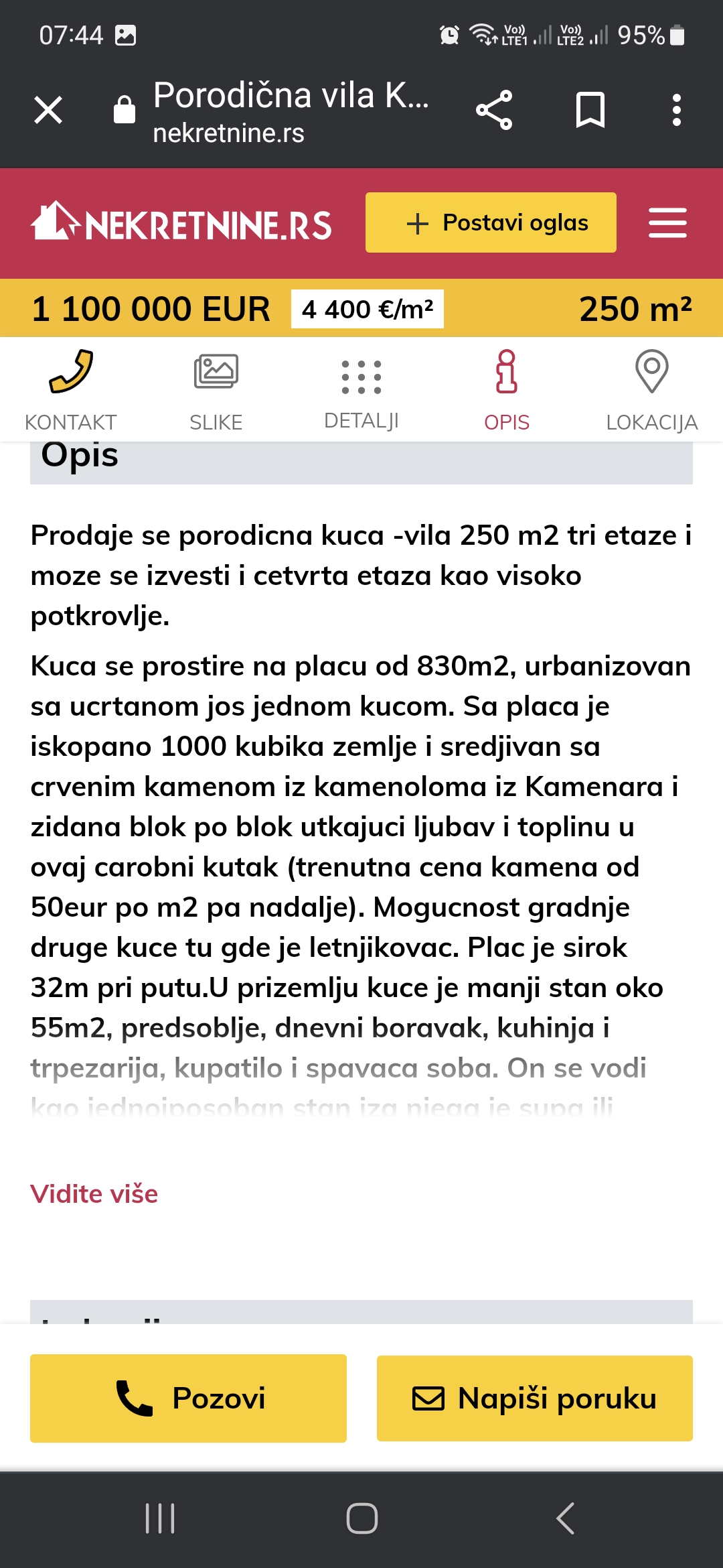 Prodaja VILA NA OBALI MORA