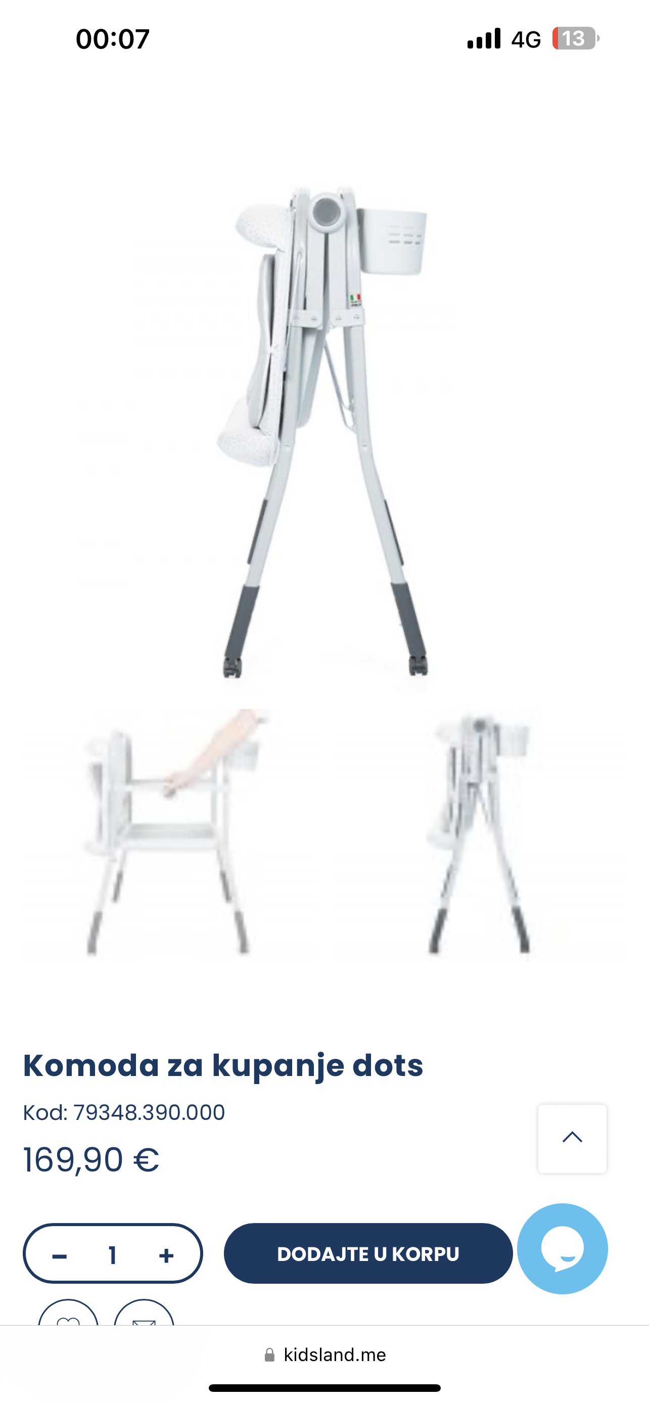 Prodajem kadicu za bebe