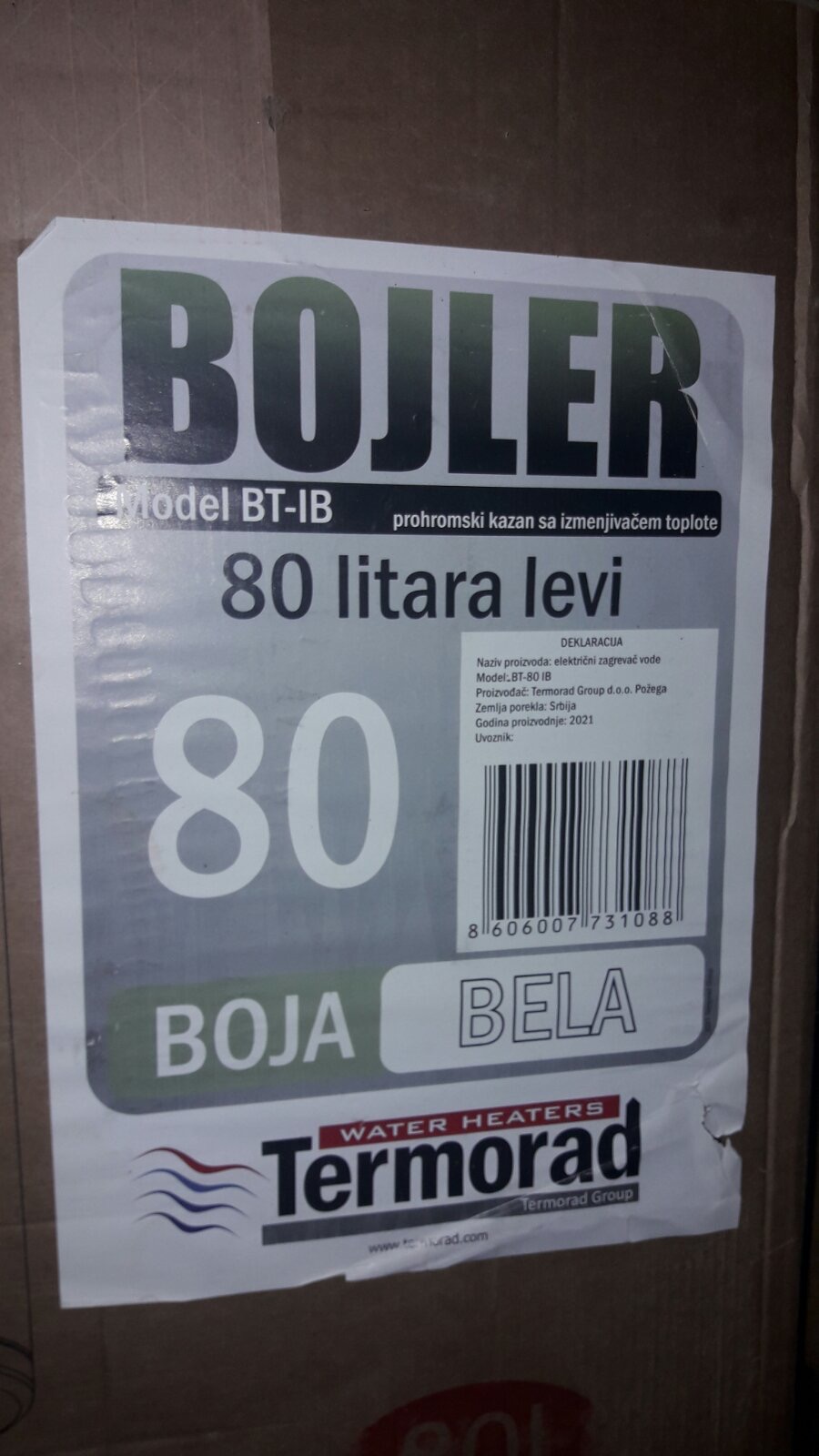 Na prodaju dva bojlera