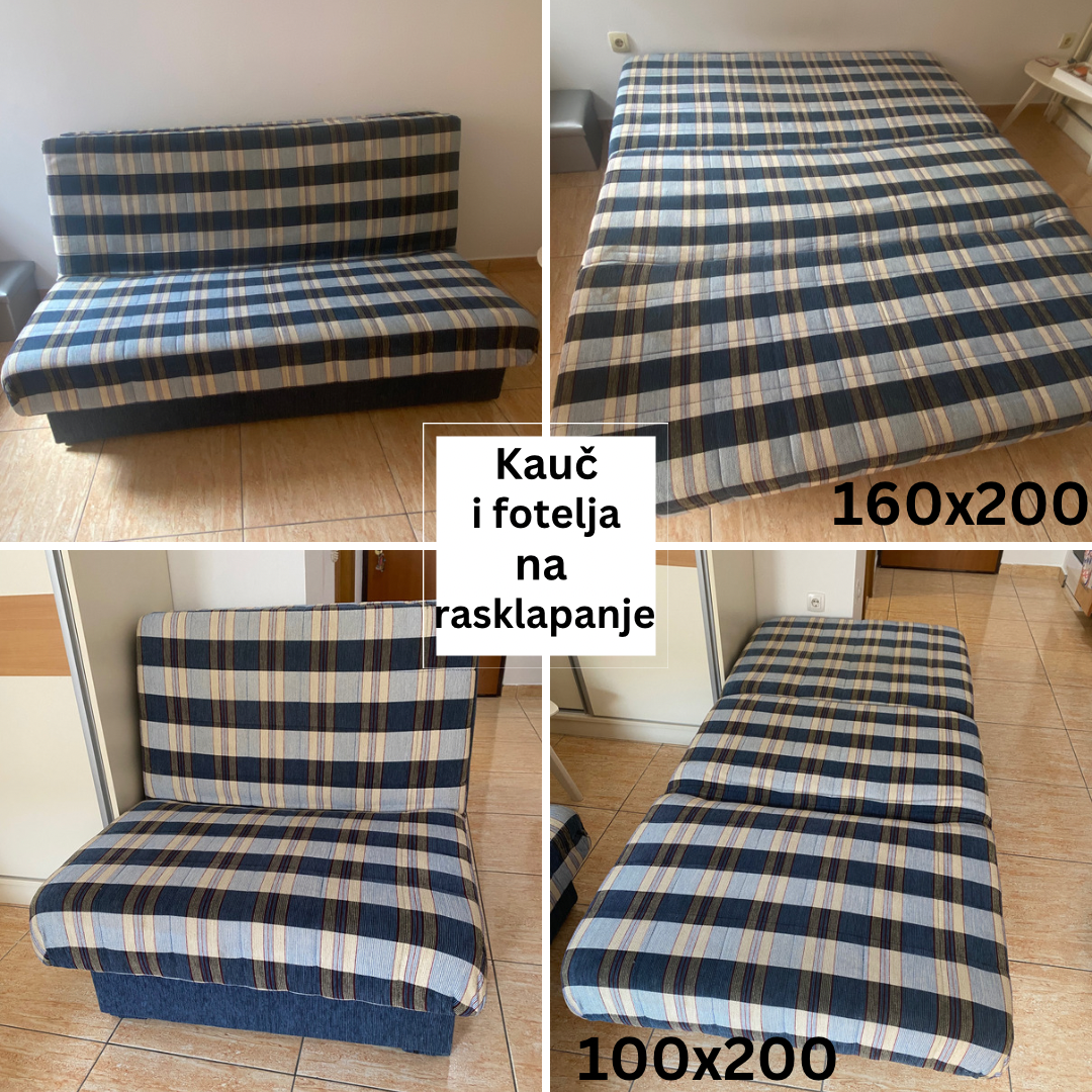 Kauc i fotelja na rasklapanje