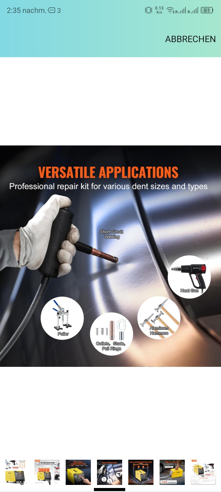 Auto spotter za Aluminium