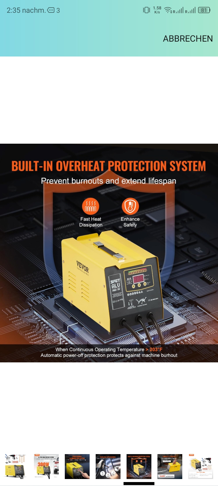 Auto spotter za Aluminium