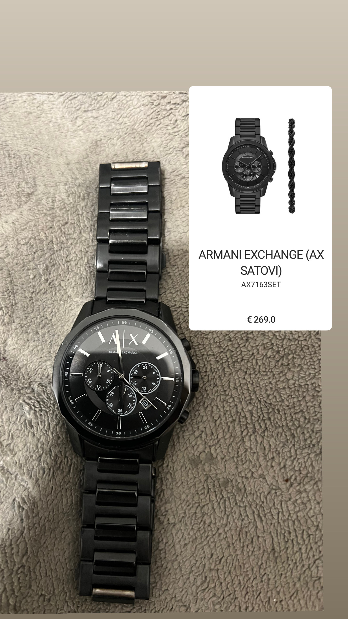 Prodajem muski sat Armani