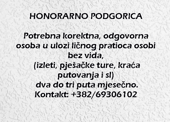 HONORARNO PODGORICA