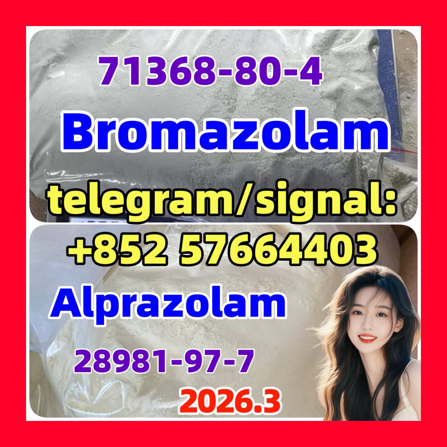 71368-80-4 bromazolam Alprazol