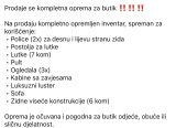 Oprema za butik